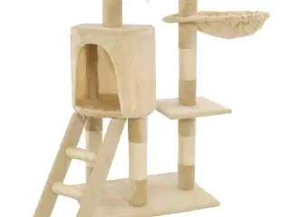 Kradsetræ til katte med sisal-kradsestolper 138 cm beige