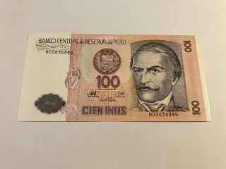 100 Intis 1987 Peru