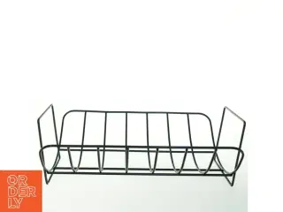 Sort metal hylde (str. 36 x 25 cm)