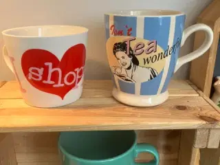 3 store skønne retro- og retro-inspirerede kopper