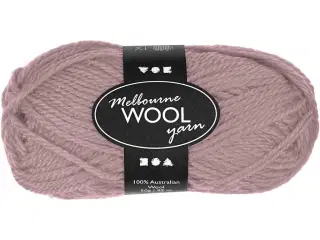 Melbourne Uldgarn 50g - Lys Lilla, 92m Kvalitetsgarn