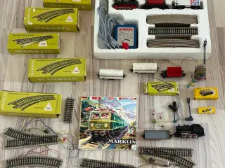 Märklin tog og tilbehør.