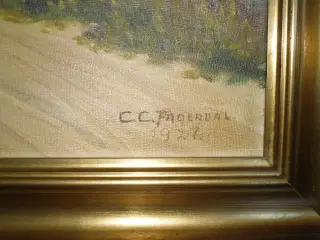 Idyllisk maleri af. C. C. Fagerdal/1927.