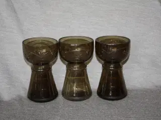 Hyacintglas - stk.pris 75 kr. Højde ca 13 cm 