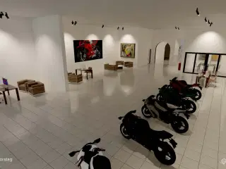 Showroom/detail på trafikeret Roskildevej