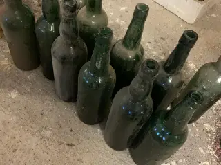 Glasflasker - grønne 