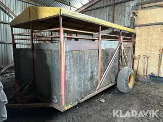 Kreatur vogn med bremser