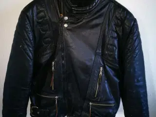 Læder jakke 