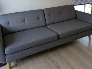 Velholdt sofa med vendbare hynder 240 cm