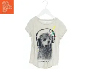 Lysegrå T-Shirt med print fra Gap (str. 128)