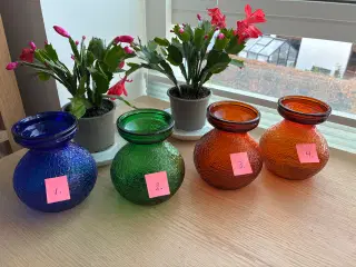 Ældre hyacintglas fra Fyens Glasværk