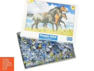 Puslespil med heste, 1000 brikker fra Play Now (str. 33 x 24 cm)