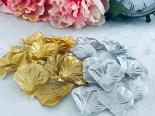Kunstig blade i sølv og guld evt. til julepynt 