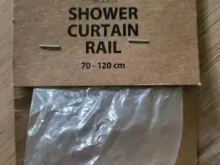 Badeforhængsstang BODEN 70-120cm hvid