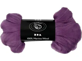 Violet Merinould 21 my - 100g til kreative projekter