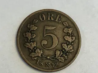 5 Øre 1878 Norge