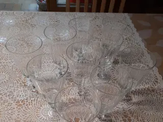 gamle vinglas 10 stk