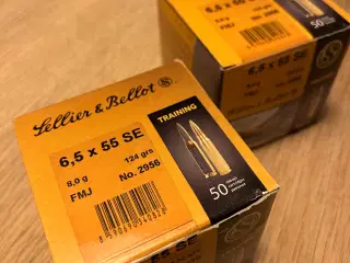 6,5x55 træningsammunition - 100 stk