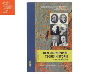 Den økonomiske teoris historie : en introduktion af Hector Estrup (Bog)