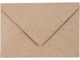 Kvistkuvert, kuvert str. 7,8x11,5 cm, 120 g, natur, 50stk./ 1 pk.