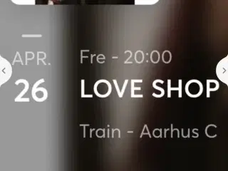 Love Shop koncert Train Århus 