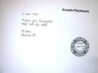 Kreativ patchwork af Hanne Wellendorph