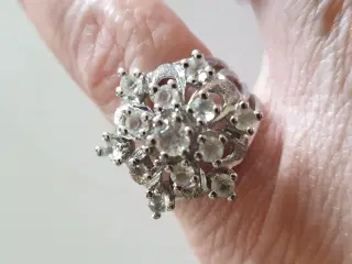 Stor sølv ring