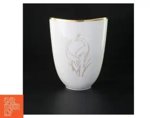Porcelænsvase med gazelle motiv (str. 21 x 17 cm)