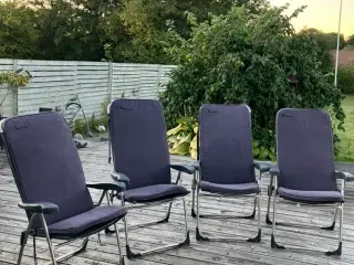 KAN SENDES - 4 campingstole + hynder 
