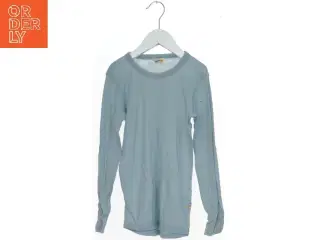 Langærmet lyseblå bluse fra Joha (str. 122)