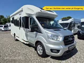 2021 - Benimar Tessoro 495 NK   NK Pakke. Automatgear. solceller. markise. Batterier. Cykelstativ. Queensbed. aircondition. Anhængertræk. KUN 28,000 km!!