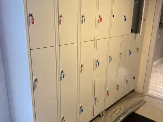 Omklædnings skabe med nøgler