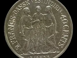 40 Cent 1907 Dansk Vestindien