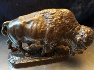 Metal Bison Figur 