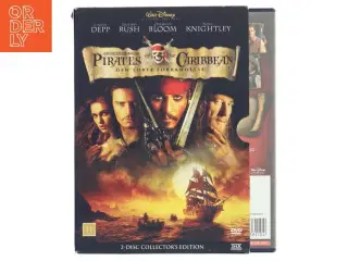Pirates of Carribean (2disc): Sorte for med Johnny Depp (DVD)