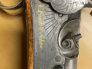 Et tysk jagt dobbeltløbet  percussionsgevær 