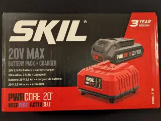 Uåbnet SKIL Batteri & Lader.