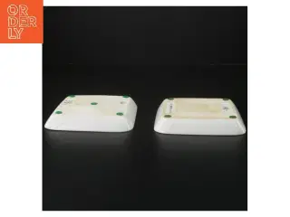 Porcelænstallerkner med vintermotiv fra B&G (str. 12,5 cm)