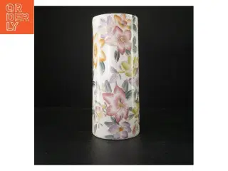 Porcelænsvase med blomstermotiv (str. 32 cm)