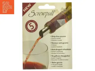 Screwpull drip free pourer