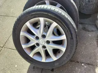 Alufælge 16" med sommerdæk 