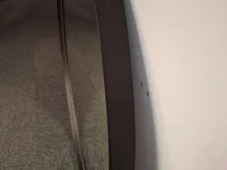 Sort Rund Spejl med lys og spejlafdugger 900mm