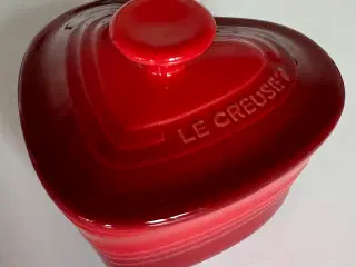 Le creuset hjerte skål med låg