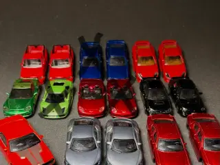 14 stk. Bburago 1:43 sports- og muskelbiler 