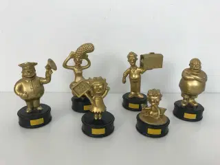 6 stk Simpsons 'guld' samlefigurer (BK 2007)