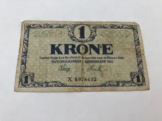 1 Krone Danmark 1921