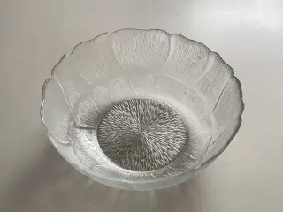 2 stk store glas skåle