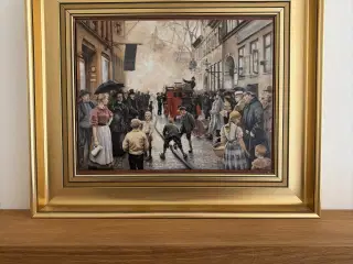 “Ildløs i Skindergade” af Paul Fischer 1896