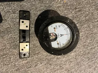 Retro amperemeter 12V 20+0-20A