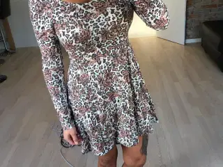 flot ny leopard kjole